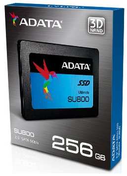 Твердотельный накопитель(SSD) Adata SSD накопитель A-Data SU800 ASU800SS-256GT-C 256Gb