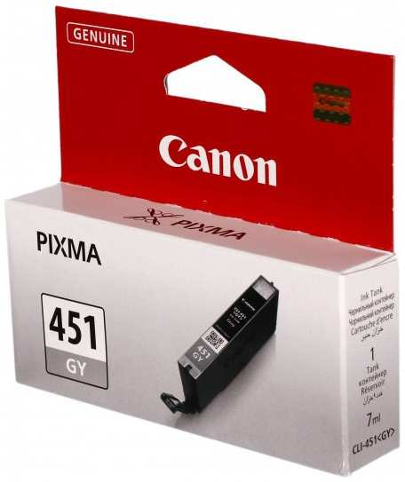 Картридж струйный Canon CLI-451GY 6527B001 серый для Pixma MG6340 3693009