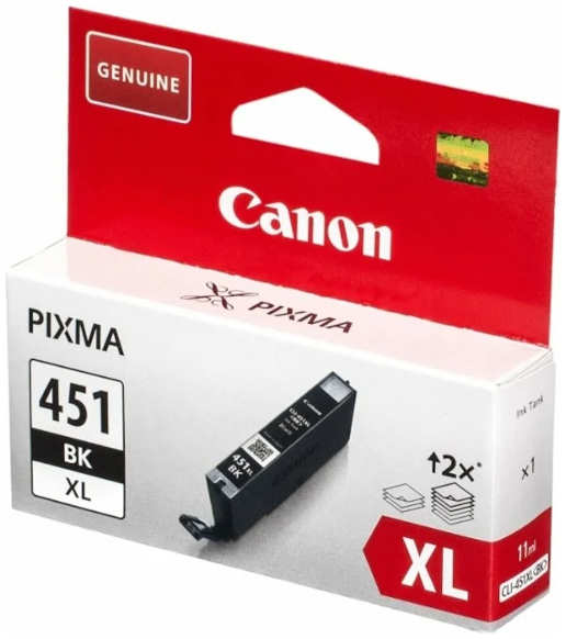 Картридж струйный Canon CLI-451XLBK 6472B001 черный для Pixma iP7240 MG6340 MG5440 3693054