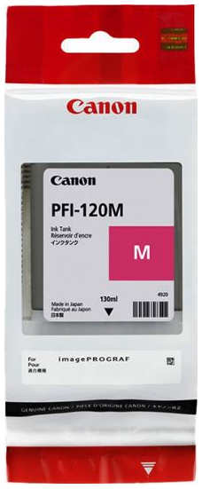 Картридж струйный Canon PFI-120 M 2887C001 пурпурный (130мл) для imagePROGRAF TM-200 205 3693097