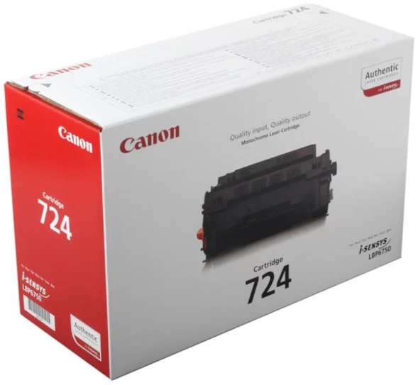 Картридж лазерный Canon 724 3481B002 черный (6000стр.) для LBP-6750Dn 3693099