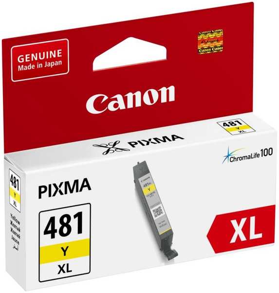 Картридж струйный Canon CLI-481XL Y 2046C001 желтый (8.3мл) для Pixma TS6140 TS8140TS TS9140 TR7540 TR8540 3693241