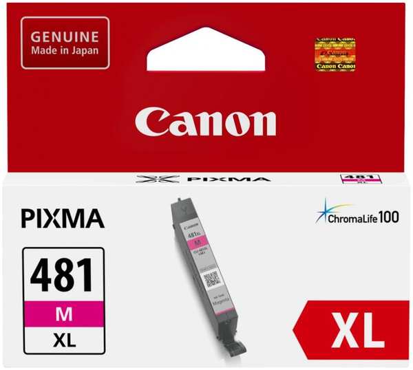 Картридж струйный Canon CLI-481XL M 2045C001 пурпурный (8.3мл) для Pixma TS6140 TS8140TS TS9140 TR7540 TR8540 3693242