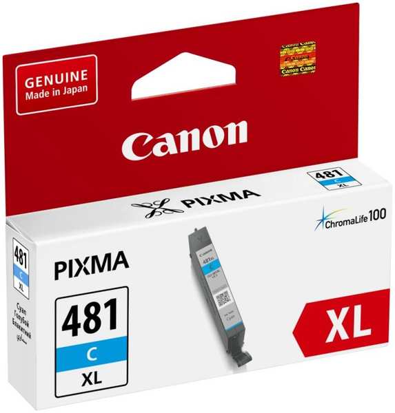 Картридж струйный Canon CLI-481XL C 2044C001 (8.3мл) для Pixma TS6140 TS8140TS TS9140 TR7540 TR8540