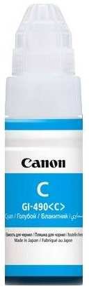 Картридж струйный Canon GI-490C 0664C001 голубой (70мл) для Pixma G1400 2400 3400 3693268