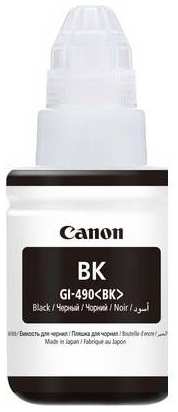 Картридж струйный Canon GI-490BK 0663C001 черный (135мл) для Pixma G1400 2400 3400 3693276