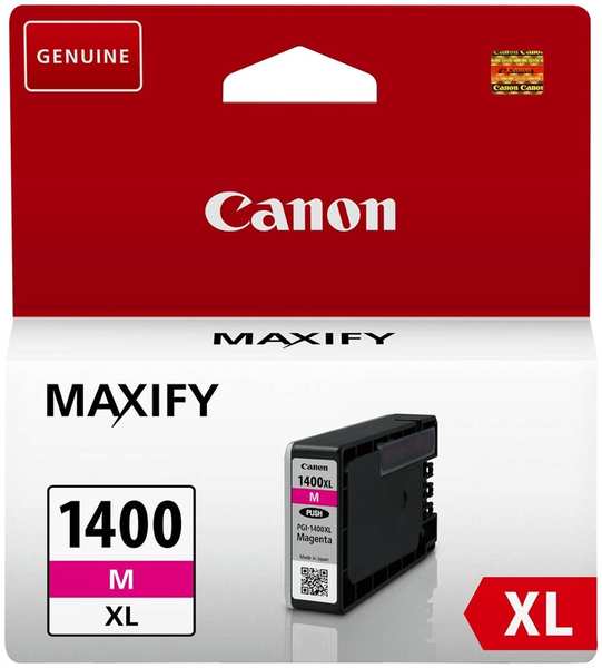 Картридж струйный Canon PGI-1400XLM 9203B001 пурпурный (1200стр.) для Maxify МВ2040 2340