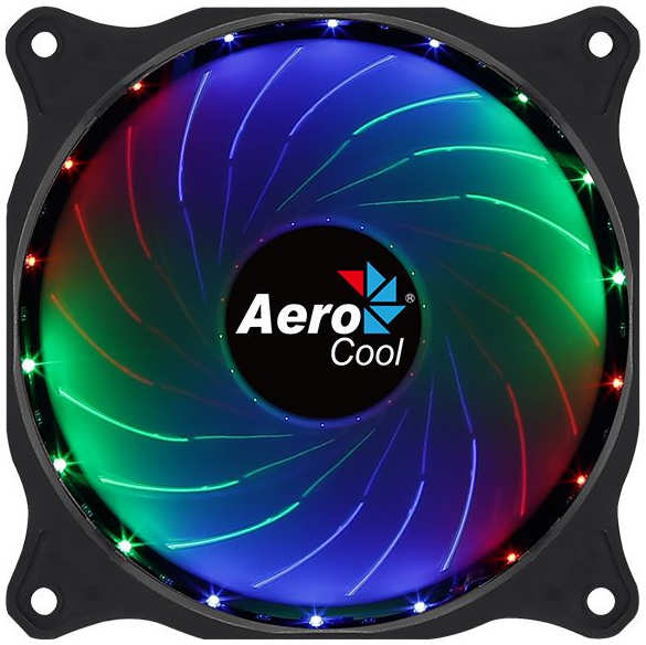 Вентилятор Aerocool Cosmo 12 120x120mm 4-pin(Molex)24dB 160gr LED Ret