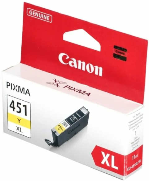 Картридж струйный Canon CLI-451XLY 6475B001 желтый для Pixma iP7240 MG6340 MG5440 3693980