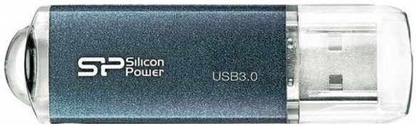 USB Flash накопитель Silicon Power Флешка Marvel M01 128Gb Синяя 3694552