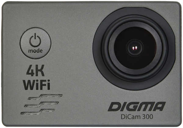 Экшн-камера Digma DiCam 300 Серая 3694646