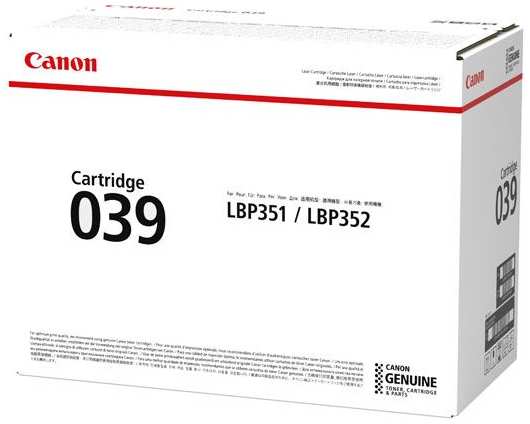 Картридж лазерный Canon 039BK 0287C001 (11000стр.) для LBP-351