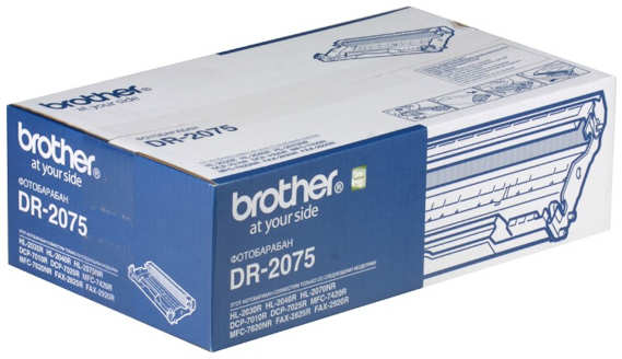 Блок фотобарабана Brother DR2075 ч б:12000стр. для HL-2030R 2040R 2070NR DCP-7010R 7025R MFC-7420R 7820NR FAX-2825R 2920R