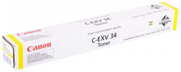 Картридж-тонер Canon Тонер C-EXV34 3785B002 желтый туба для копира iR C2020 C2025 C2030 C2220 C2225 C2230 3695852