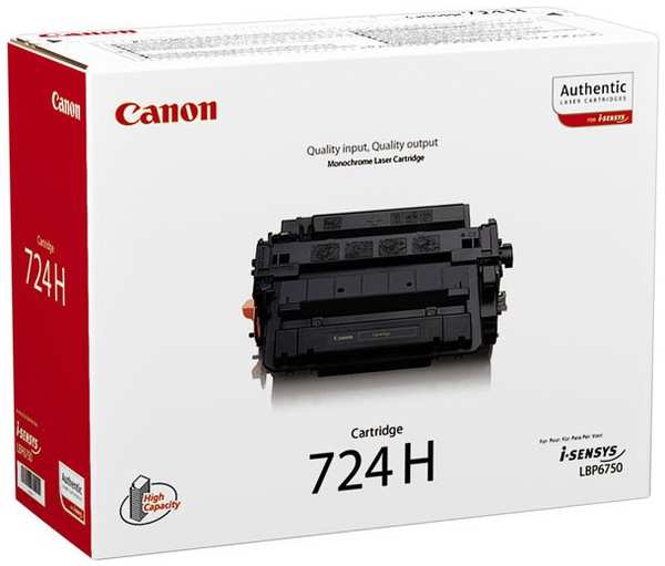 Картридж лазерный Canon 724H 3482B002 черный (12500стр.) для LBP-6750Dn 3695949