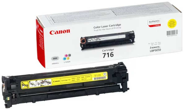 Картридж лазерный Canon 716Y 1977B002 желтый (1500стр.) для LBP-5050 5050N 3695987