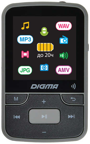 Плеер Digma Z4 BT 16Gb Черный 3696326