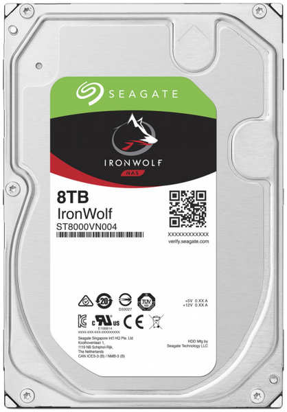 Жесткий диск(HDD) Seagate IronWolf 8 Tb ST8000VN004 3697755