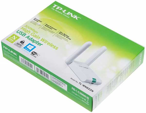 Wi-Fi адаптер Tp-Link TL-WN822N Белый 3698301