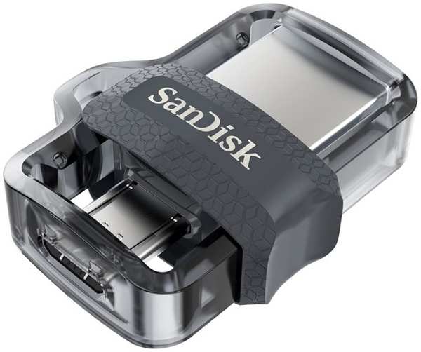 USB Flash накопитель Sandisk Флешка Ultra Dual Drive m3.0 128Gb Черная 3698448