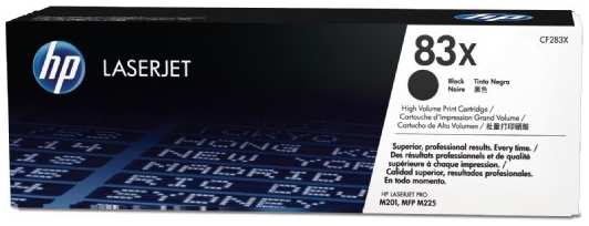 Картридж лазерный HP 83X CF283X черный (2200стр.) для LJ Pro M201 M225 3699099