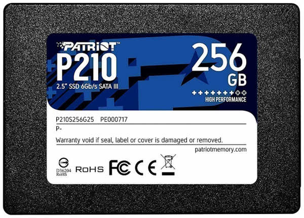 Твердотельный накопитель(SSD) Intel SSD накопитель Patriot P210 P210S256G25 256Gb