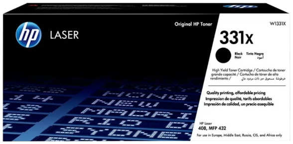 Картридж HP лазерный 331X W1331X черный (15000стр.) для Laser 408dn MFP 432fdn 3699582