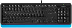 Клавиатура A4Tech A4 Fstyler FK10 USB Черно синяя (FK10 BLUE)
