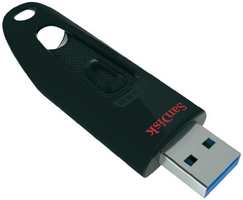 Флешка Sandisk Флеш Диск 128Gb Ultra SDCZ48-128G-U46 USB3.0 черный