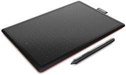 Графический планшет Wacom One Small (CTL-472-N) Черный красный