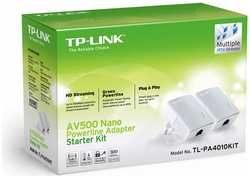 Комплект адаптеров Powerline TP-LINK TL-PA4010KIT AV600