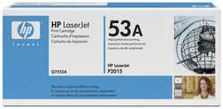 Картридж лазерный HP 53A Q7553A черный (3000стр.) для LJ P2015