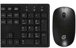 Клавиатура и мышь Oklick 240M Черная