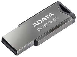 Флешка Adata USB 3.1 UV350 AUV350-64G-RBK 64Gb Серебистая