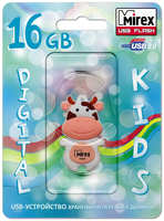 Флешка Mirex Cow USB 2.0 13600-KIDCWP16 16Gb Белая