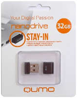 Флешка Qumo Nano Drive USB 2.0 QM32GUD-NANO-B 32Gb Черная