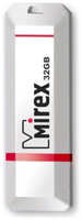 Флешка Mirex Knight USB 2.0 13600-FMUKWH32 32Gb Белая