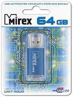 Флешка Mirex Unit USB 2.0 13600-FMUAQU64 64Gb Синяя