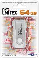 Флешка Mirex Swivel USB 2.0 13600-FMUSWT64 64Gb Белая
