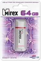 Флешка Mirex Knight USB 2.0 13600-FMUKWH64 64Gb Белая