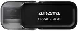 Флешка Adata UV240 USB2.0 AUV240-64G-RBK 64Gb Черная