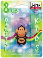 Флешка Mirex Monkey USB 2.0 13600-KIDMKB08 8Gb Коричневая