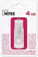 Флешка Mirex Swivel USB 2.0 13600-FMUSWT04 4Gb Белая