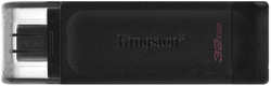 Флешка Kingston DataTraveler 70 USB-C DT70 64Gb Черная