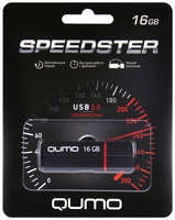 Флешка Qumo Speedster QM16GUD3-SP-BLACK 16Gb Черная