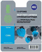 Картридж струйный Cactus CS-EPT0482 голубой для Epson Stylus Photo R200 R220 R300 R320 R340
