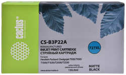 Картридж струйный Cactus №727 CS-B3P22A матовый 130мл для HP DJ T920 T1500 T2530