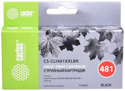 Картридж струйный Cactus CS-CLI481XXLBK (12мл) для Canon Pixma TR7540/TR8540/TS6140/TS8140