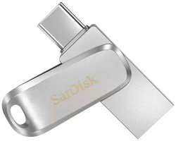 Флешка Sandisk Ultra Dual Drive Luxe 256Gb SDDDC4-256G-G46 Серебряная