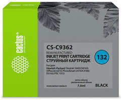 Картридж струйный Cactus CS-C9362 черный для №132 HP DJ5443 / D4163 PS2573 / C3183 (7ml)